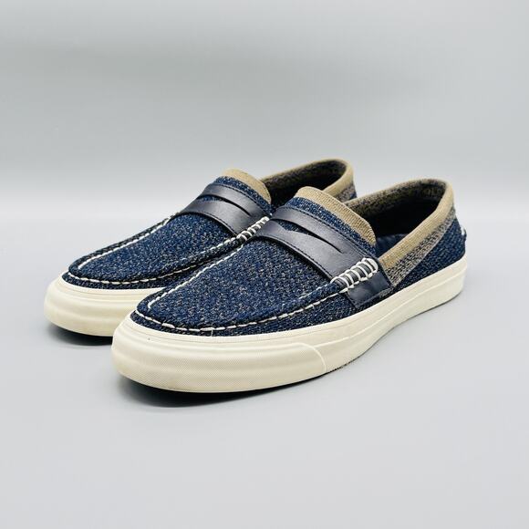 Cole Haan Shoes Men 8 Blue Knit Penny Loafer Grand OS Pinch Weekend Knit Casual - Picture 4 of 13